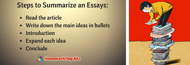 steps to summarize essay